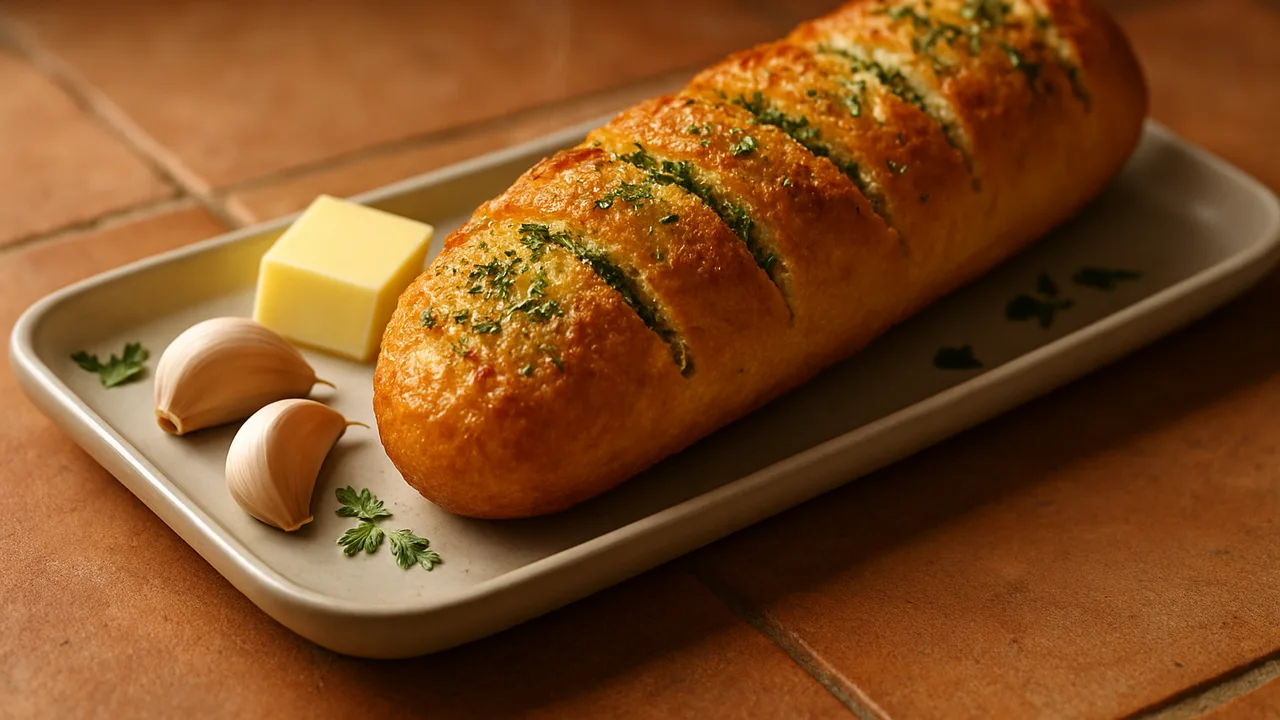 Kräuterbaguette aufbacken – knusprig in 6 Minuten aus dem Airfryer mit Aufback-Baguette und Butter, weich, auf …